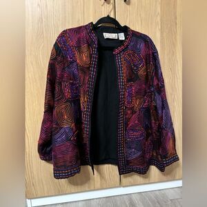 Life Style Women’s Open Front Jacket (1X)